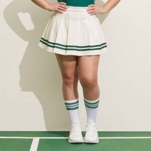 Prince Pickleball X Target Mid-Rise Striped Pleated Mini Skirt XL  NEW